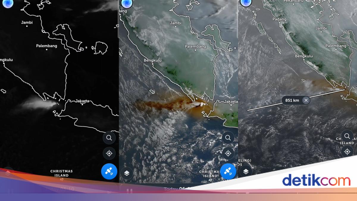Erupsi Anak Krakatau Tembus Tropopause, Citra Satelit Ungkap Ketinggian Kolom hingga 17 km